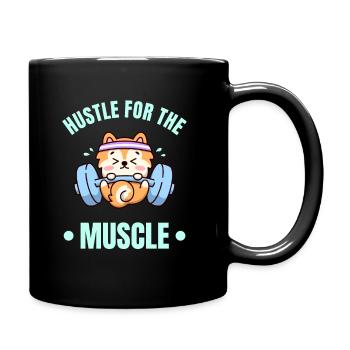 Entraînez-vous pour les muscles de chien chien d’entraînement - Mug uni - noir - Droite