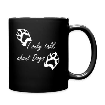 Paw prints dog paws paws dogs - Full Colour Mug - black - Right