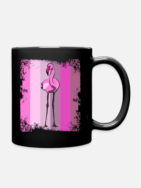 Flamingos Flamingo - Full Colour Mug - black