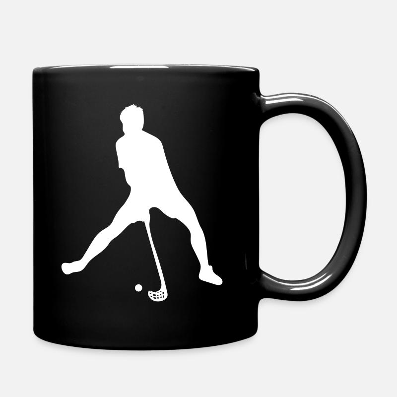 Floorball - Tasse einfarbig - Schwarz