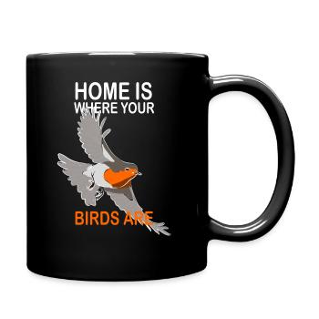 Observation des oiseaux Observation des oiseaux Observation des oiseaux - Mug uni - noir - Droite