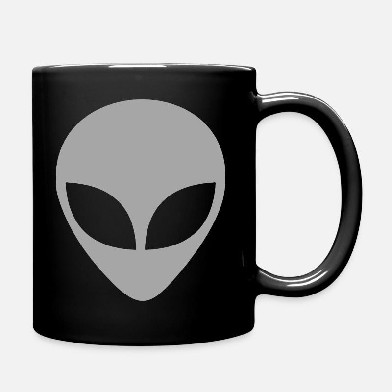 Alien Head Ufo Cool ET Grafik Sturmbereich 51 - Tasse einfarbig - Schwarz
