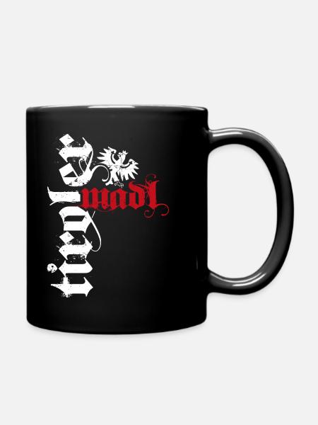 Tiroler Madl - Tasse einfarbig - Schwarz