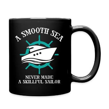 Smooth Sea Sailor - Tasse einfarbig - Schwarz - Rechts