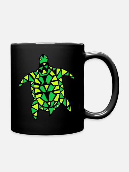 Tortue tricolore 2 - Mug uni - noir