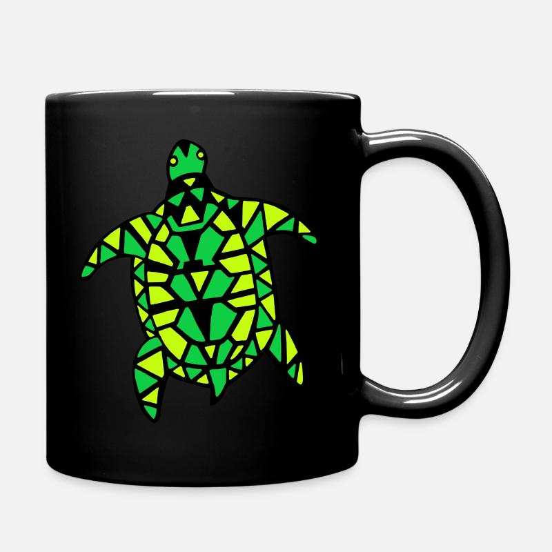 Tortue tricolore 2 - Mug uni - noir
