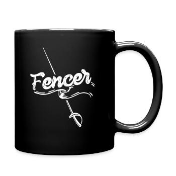 Fencers Hobby Swords Fencing Fencing Fencing - Full Colour Mug - black - Right