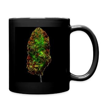 Cannabis tubercule weed bud 420 ganja stoner - Mug uni - noir - Droite