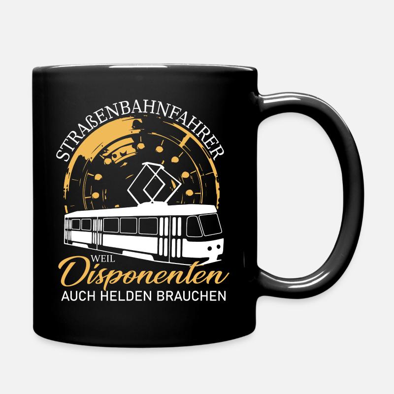 Straßenbahnfahrer Straßenbahn Sprüche Geschenk - Tasse einfarbig - Schwarz