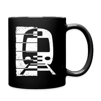 Train Railway Railway Trains Train drivers - Full Colour Mug - black - Right