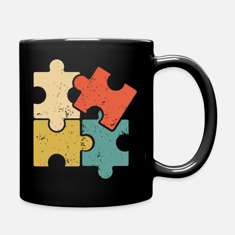 Puzzle Vintage Puzzles Rätsel - Mug uni - noir