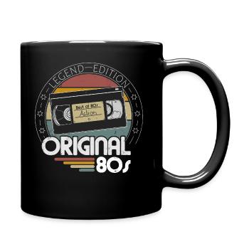 Original 40, 40 years, Proud 40, Level 40, 80s - Full Colour Mug - black - Right