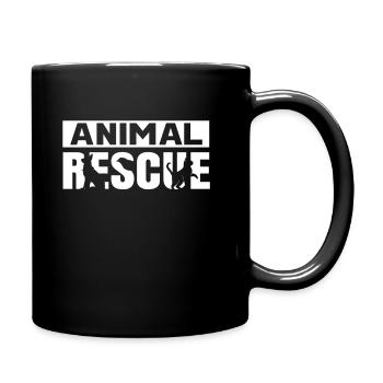 Sauvetage animaux Animaux Sauveteurs - Mug uni - noir - Droite
