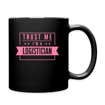 Je me fais confiance je suis logisticien logisticien - Mug uni - noir - Droite