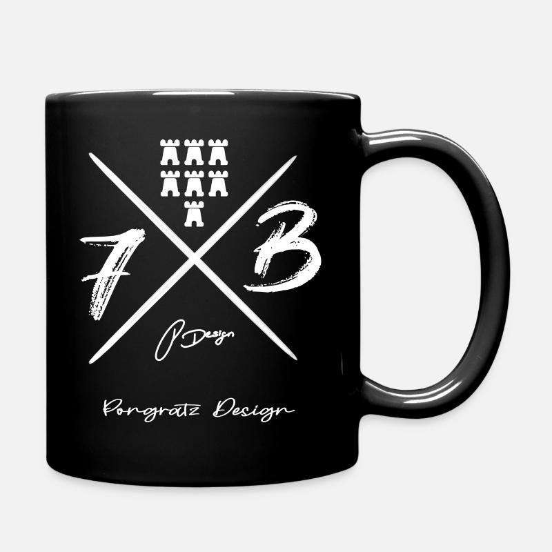 Pongratz Design | Moderne siebenbürgische Mode - Tasse einfarbig - Schwarz