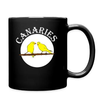 canaries - Full Colour Mug - black - Right