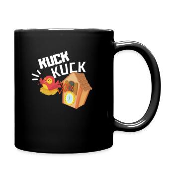 Cuck Cuck Black Forest Clock Funny Swabian Motif - Full Colour Mug - black - Right