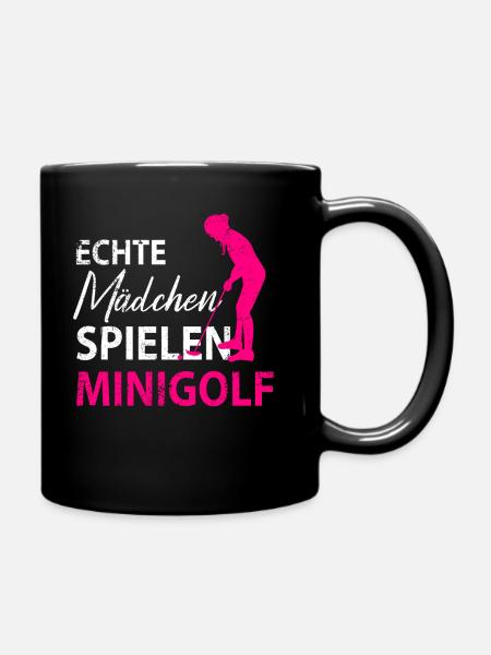 MINIGOLF MINIGOLFER MINIGOLFERIN - Tasse einfarbig - Schwarz