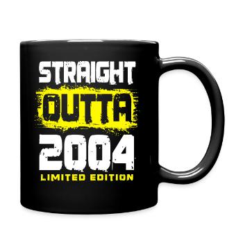 Jahrgang 2004 geboren Geburtstag Spruch - Tasse einfarbig - Schwarz - Rechts