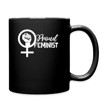 Stolze Feministin Feministisch Feminist - Tasse einfarbig - Schwarz - Rechts