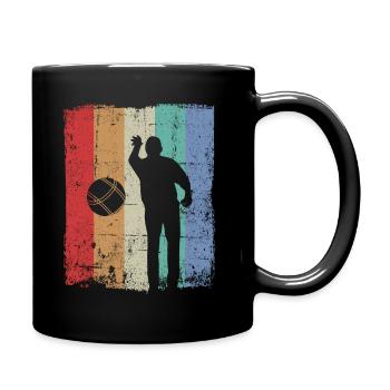 Boule Pétanque pétanque pétanque - Mug uni - noir - Droite