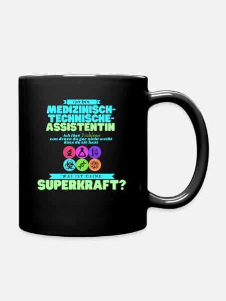 MTA ich löse Probleme - Tasse einfarbig - Schwarz