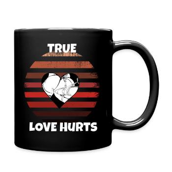 Love can hurt - Full Colour Mug - black - Right