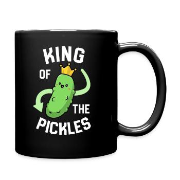 King Of The Pickles Enfants Garçons Hommes Drôle Végétalien - Mug uni - noir - Droite