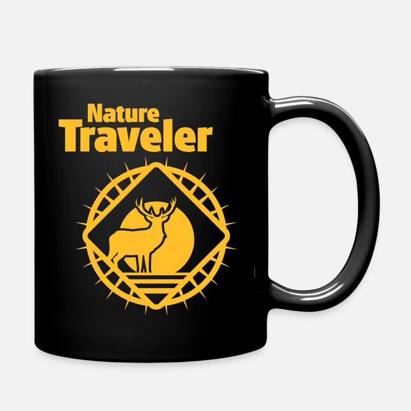 Nature Traveler - Tasse einfarbig - Schwarz