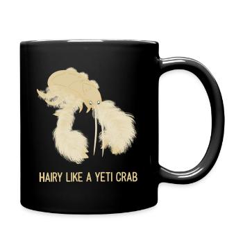 Poilu comme un crabe yéti - Mug uni - noir - Droite
