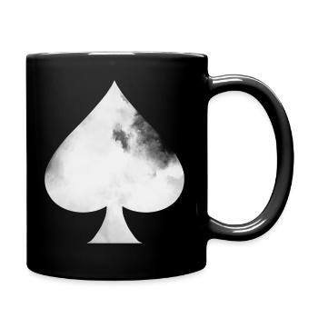 Kartenspiel - das Pik - Tasse einfarbig - Schwarz - Rechts