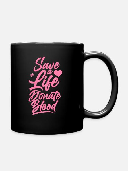 Blutspenden Blut Spenden Blutspende Blutspender - Tasse einfarbig - Schwarz