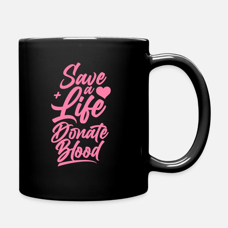 Blutspenden Blut Spenden Blutspende Blutspender - Tasse einfarbig - Schwarz