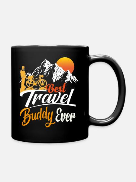 best travel bike buddy ever - Mug uni - noir