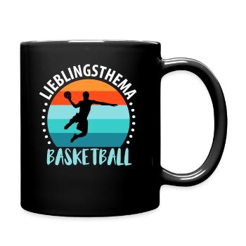 Basketballspieler Basketball Basketballer Spruch - Tasse einfarbig - Schwarz - Rechts