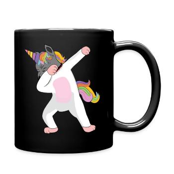 Epic Unicorn (Bullnicorn) - Tasse einfarbig - Schwarz - Rechts