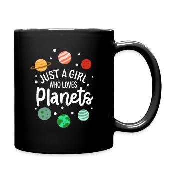 Voyage spatial des astronautes - Mug uni - noir - Droite