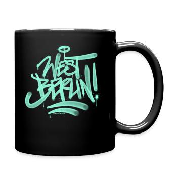 West Berlin Graffiti Day - Full Colour Mug - black - Right