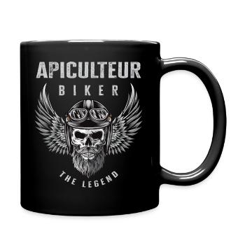 Apiculteur biker motard cadeau drôle moto - Mug uni - noir - Droite