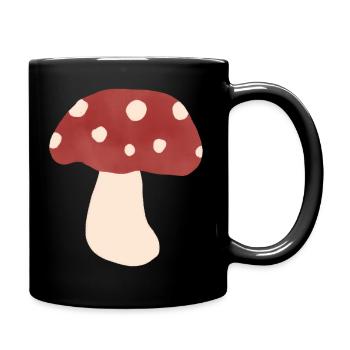 Mushroom Mushrooms - Full Colour Mug - black - Right