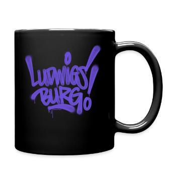 Ludwigsburg Graffiti Style T Shirt Design - Full Colour Mug - black - Right