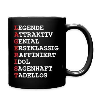 Lagerist Lagerarbeiter definition - Tasse einfarbig - Schwarz - Rechts
