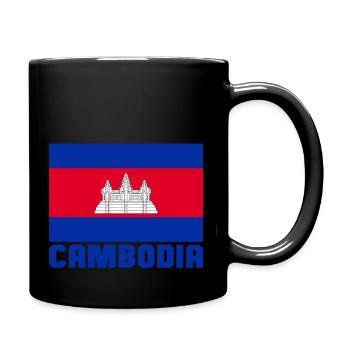 Cambodge - Mug uni - noir - Droite