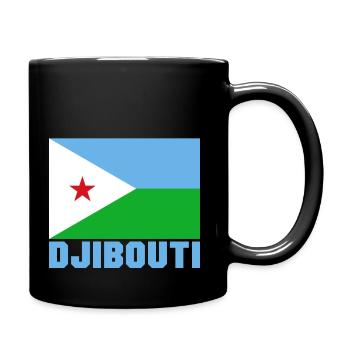Dschibuti - Tasse einfarbig - Schwarz - Rechts