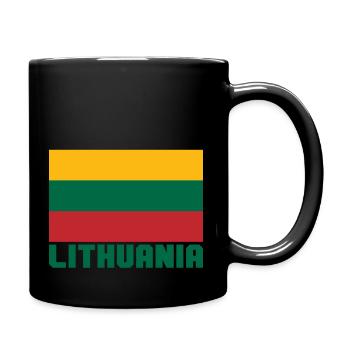 Lithuania - Full Colour Mug - black - Right