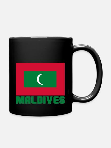 Malediven - Tasse einfarbig - Schwarz