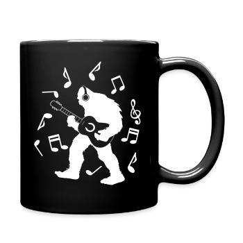 Bigfoot Sasquatch Yeti - Tasse einfarbig - Schwarz - Rechts