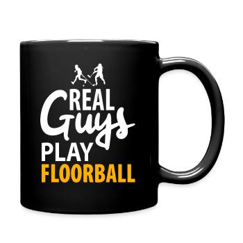 Floorball Florballer Floorballspieler Herren - Tasse einfarbig - Schwarz - Rechts