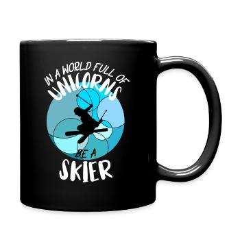 Ski ski Skieurs Vacances au ski - Mug uni - noir - Droite
