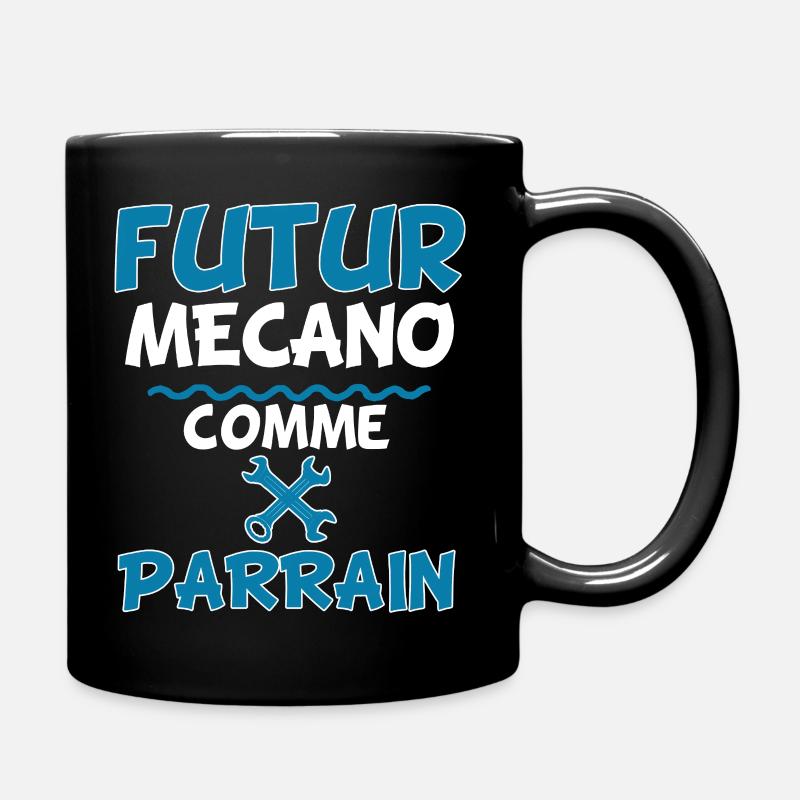 Futur mecano comme parrain cadeau enfants - Mug uni - noir